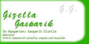 gizella gasparik business card